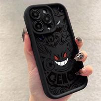 Pokemon Gengar telefono dėklas iPhone 15 14 13 12 Mini 11 Pro Max XS X XR 8 7 6S 6 Plus SE 2020 skysto silikono smūgiams atsparus dangtelis For iPhone 13