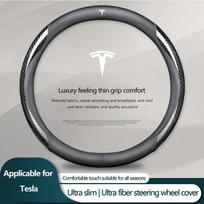 Madingas automobilio vairo užvalkalas Neslystantis vairo stiprintuvo užvalkalas Tesla Model 3 Model S Model X Model Y Roadster Bonina Coil black white