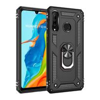 Atsparus smūgiams šarvuotas telefono dėklas, skirtas Huawei Honor 50 8a 9a 8s 9s 10 20 P40 P30 P20 Mate 20 30 40 Pro Lite, su magnetiniu laikikliu automobiliui Mate 20 Lite juoda