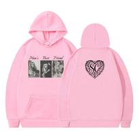 Sabrina Carpenter Geriausio Draugo Grafika 2025 Hoodie Vyrams Moterims Laisvalaikio Žiemos Ilgomis Rankovėmis Madingas Hip-hop'o Megztinis Gatvės Apranga Viršutiniai Drabužiai S gray