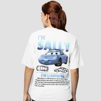 Smagus Sally Aš esu Žaibas Makvynas Automobilio Apranga Marškinėliai Vyrams Moterims Makvyno Marškinėliai Medvilniniai Naujas Atvykimas Drabužiai Meilės Dovana Porai S white