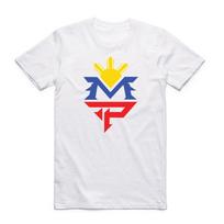 2019 Spausdintas MVP Manny Pacquiao MP Boksininkas Baltas Marškinėlis Vasaros Mada Apvalus Kaklas Trumpomis Rankovėmis MMA Filipinai Marškinėlis Swag M blue