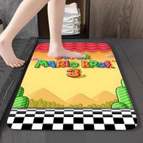 Disney Animacinis M-Mario-Bros Grindų Kilimėlis Grafiškai Spausdintas Flanelinis Durų Kilimėlis Vonios Kambariui Virtuvei Įėjimui Kilimas Namų Dekoras 30X50CM