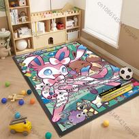 1 vnt. Sylveon Pokémon kortų spausdintas kilimas kilimėlis svetainei vaikų miegamojo kilimėlis sofos durų kilimėlis grindų kilimas namų dekoras neslystantis kilimėlis 40x60cm (16x24in)