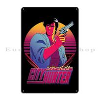 Miesto Medžiotojas Nicky Larson Tokijuje Metalinė Plokštelė Plakatas Namų Dizaineris Kino Kūrimas Freska Miesto Medžiotojas Skardinis Ženklas Plakatas 40x30cm