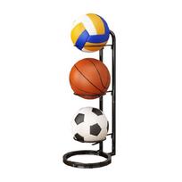 Futbolo Stovas Ant Ratukų Kamuolio Vertikalus Laikiklis Miegamojo, Svetainės, Garažo brown