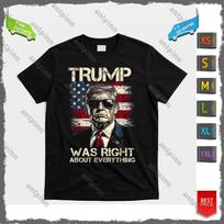 Trumpas buvo teisus dėl visko Amerikos vėliava Vintažiniai Pro Trumpas Marškinėliai Unisex Unisex Marškinėliai L black