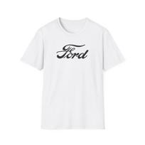 Retro automobilio marškinėliai, marškinėliai su Ford užrašo logotipu, vintažiniai automobilių lenktynių viršutiniai drabužiai, unisex marškinėliai L black