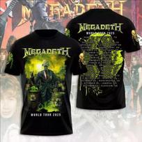 Megadeth Rust 3D All Over Print Tshirt Men Women Fashion T-shirt Sports T Shirt Summer Short Sleeve Tops Tee Clothes Heavy Metal 5XL gray