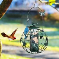 Bird Feeder Heavy-Duty Tube Feeding Squirrel Proof Bird Feeders For Lawn Outdoor Backyard Balcony Birdwatching Park Porch Deck China Mainland gray