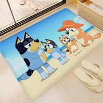 Vaikų animacija B-Bluey Virtuvės kilimėlis Vaikų kambario Miegamojo Dekoras Balkono Neslystantis Durų kilimėlis Svetainės Alfombra 50x80cm