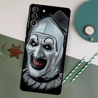 Terrifier dėklas telefonui Samsung Galaxy S26 S25 Ultra S20 S21 S22 S23 S24 S10 Plus S25 FE Galinis dangtelis Galaxy S25 FE black