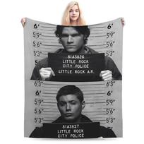Supernatural Dean Winchester flanelinis pledas Ruduo Šilti minkšti patalynės užklotai Miegamojo naujovė lovatiesė sofos lovos užvalkalas 75cmx90cm