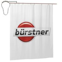 Burstner kemperio dušo užuolaida Vonios kambario poliesterio vandeniui atsparios vonios užuolaidos su kabliukais W180H200(CM)-1 Pcs