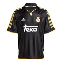 Adidas Real Madrid 99/00 išvykos marškinėliai Juodi Vyriški Viršutiniai drabužiai JW1992 M black
