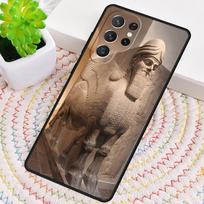 Lamassu Assyrian Mesopotamian Silicone Phone Case For Samsung Galaxy note 10 pro S26 S25 S24 S23 S22 S21 Plus Ultra Capa Cover Galaxy S23 Ultra gray