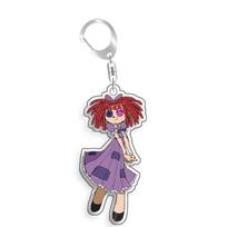 For The Amazing Digital Circus Pomni Jax Ragatha Kinger Caine Acrylic selfmade cute Cartoon Anime Keychain Pendant Toy gift 5cm 5cm gray