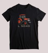 Kubota L5040 Traktoriaus Marškinėliai Vasariniai Medvilniniai Trumpomis Rankovėmis Apvalia Kaklo Iškirpte Unisex T Marškinėliai Nauji S3XL L black