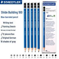 STAEDTLER Professional Blue Barrel Mechanical Pencil for Sketching and Drafting, 2B & HB 9H - 1 Piece juoda