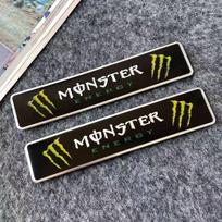 Monster Energy Metalinis Automobilio Lipdukas Auto Lipdukas Sparnams ir Galiniams Ženkleliams Įbrėžimų Dangtelis Lipdukas Motociklams ir Elektrinėms Transporto Priemonėms gray