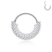 G23 Titano Auskaras Nosies Žiedas Kūno Papuošalai Lankelis auskarai ASTM F136 Kremzlė Tragus Diafragma Titano Vyris 16G 1.2x10mm&Earrings&Face