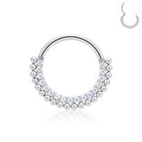 G23 Titano Auskaras Nosies Žiedas Kūno Papuošalai Lankelis auskarai ASTM F136 Kremzlė Tragus Diafragma Titano Vyris 16G 1.2x10mm&Earrings&Face