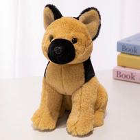 1Pc 22/30CM Simulation Husky Golden Retriever Beagle German Shepherd Dog Plush Toys Lovely Pet Dog Dolls Kids Birthday Gift black