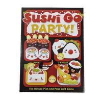 Sushi Go Party žaidimas su popierine medžiaga šeimos žaidimų vakarui ir vakarėlio linksmybėms juoda