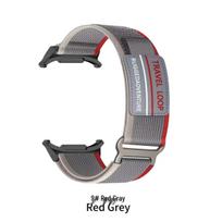 Compatible Nylon Alpine Loop Wristband for Samsung WATCH7ULTRA 47mm Samsung WATCH7 ULTRA specific gray