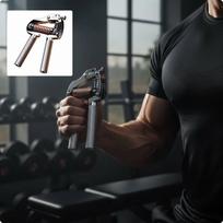 Reguliuojamas rankos griebtuvas Konstrukcija Metalas Ergonomiška rankena Sunkiasvorių rankos griebtuvų stiprintuvas skirtas 25-120kg gray