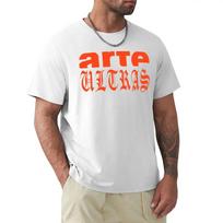 arte Ultras Marškinėliai Unisex drabužiai individualizuoti didelio dydžio suspaudžiamasis marškinėlis Unisex S white