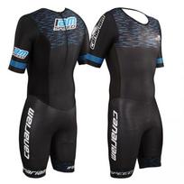 Mens Roller Skating Suit Short Sleeve One-Piece Team Competition Uniform Quick Dry Athletic Wear 5XL black