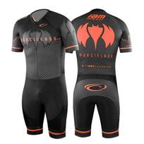 Mens Roller Skating Suit Short Sleeve One-Piece Team Competition Uniform Quick Dry Athletic Wear XL