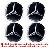 56/60/63/65/68MM Automobilio emblema Ratlankio centrinis dangtelis Stebulės dangtelio lipdukai Mercedes Benz A B C klasės AMG Smart Fortwo 451 W203 W202 Gla AZ1 60MM Silver Hubcap