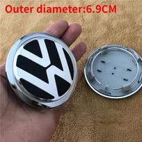 69/70/75/76mm 4vnt. Automobilio rato centrinis emblemos dangtelis Volkswagen VW GTI Jetta Tiguan Golf POLO Passat B5 B6 SCIROCCO knvc93 gray