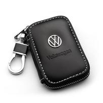 Odinis automobilio raktų dėklas Apsauga Automobilio raktų krepšys Raktų pakabuko dangtelis VW Polo Touareg Tiguan Golf T3 T6 T5 B7 B5 Touran Passat Beetle Jb9 gray