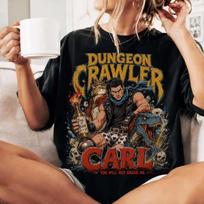 2026 Dungeon Crawler Carl Donut Mongo T-shirt Unisex Hip Hop Streetwear Oversized T-shirt Breathable and Comfortable Clothes XXL brown
