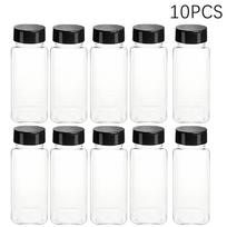 1/4/8/10pcs Jars For Spices Salt And Pepper Shaker Seasoning Jar Spice Organizer Plastic Barbecue Condiment Kitchen Gadget Tool
