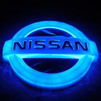 Skirta Nissan ADFG34D LED skirta Nissan Sylphy Qashqai J10 Teana Altima X-Trail T32 Juke Sentra Almera Versa Note Automobilio logotipas Emblema Šviesa Galinė lipdukas 11.7 X 10.0cm oranžinė