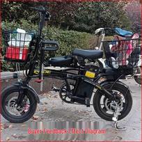 Elektrinių transporto priemonių priedai: Sulankstomo dviračio atraminė kojelė ir ličio baterijos laikiklis dalijimuisi kelionėmis ir kasdieniam važiavimui. Folding Bike [With Modification Kit]