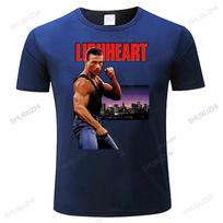 Liūto širdis Filmo plakatas Versija Jean Claude Van Damme Marškinėliai (Juoda) S XL Unisex prekės ženklo marškinėliai Unisex vasariniai medvilniniai marškinėliai su spauda 3XL blue