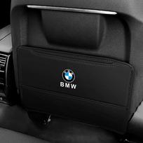Aukštos kokybės automobilio sėdynės atlošo apsauga Odinė apdanga Apsauga nuo nešvarumų ir smūgių kojomis BMW X1 X3 X5 X6 X7 1 3 5 6 7 serijoms G20 G30 black