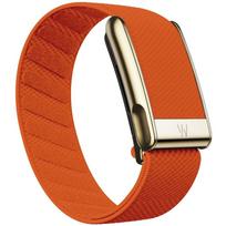 Suitable for Whoop 5.0 Wristband Strap, Nylon Woven Elastic MG Sports Replacement Band with Bright Gold U-Shaped Metal Clasp WHOOP MG oranžinė