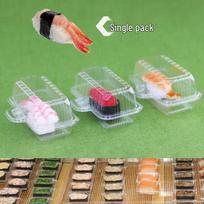 Disposable Transparent Plastic Box for Turkey Noodles, Sushi, Small Cakes, and Rice - Ideal for Takeout and Street Stall Deliveries Silk denotes thickness