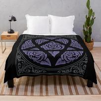 Heartagram marškinėliai Violetinis potėpis Him grupės plakatas Ville Valo lipdukas Heartagram Goth Metal marškinėliai Mesti pledai Antklodės pledai 150x200cm