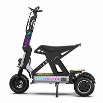 Sulankstomas elektrinis paspirtukas OOTD T30, 3200W variklis, 60V 31.2Ah baterija, didžiausias greitis 65 km/h, nuvažiuojamas atstumas 100km, 13 colių ratai