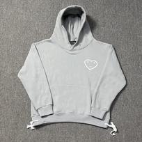 Vyriškas Oversize su gobtuvu džemperis ir sportinės kelnės Rinkinys Medvilnės mišinys Streetwear Laisvalaikio apranga Large gray