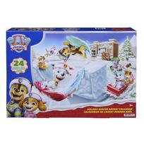 Spin Master PAW Patrol Holiday Rescue Advent Calendar with 10 Action Figures, 7 Vehicles and more, Preschool Toys for Kids Ages 3+