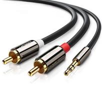 UGREEN 10584 audio cable 2 m 2 x RCA 3.5mm Black