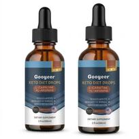 Keto dietos lašai su L-karnitinu ir L-argininu – Skystas medžiagų apykaitos skatintojas, apetito kontrolė ir riebalų deginimo palaikymas (60ml / 2 Fl. Ozas) 2pack